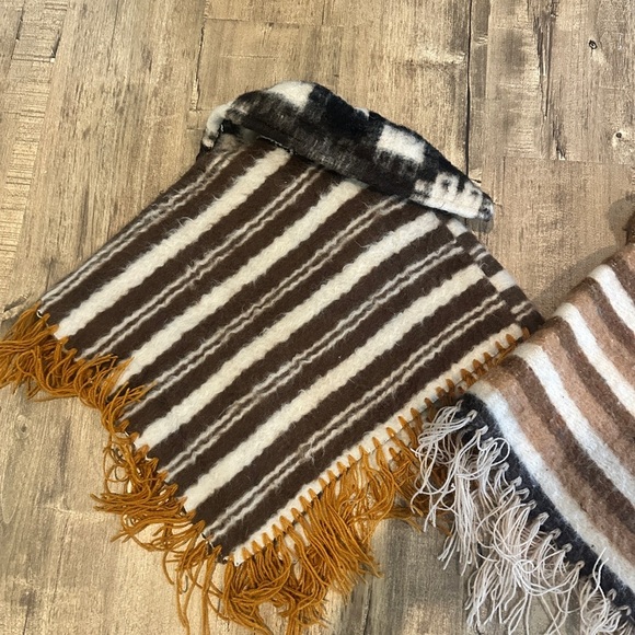 Alpaca poncho made in Peru, 100% alpaca, 100% warm. Made in Peru  vintage. - Picture 8 of 11